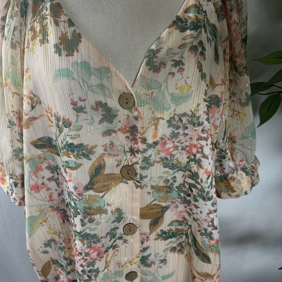 LC Lauren Conrad Soft Beige Blouse - Picture 9 of 10